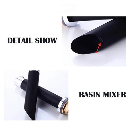 Basin faucet black hot cold single handle - Prozone