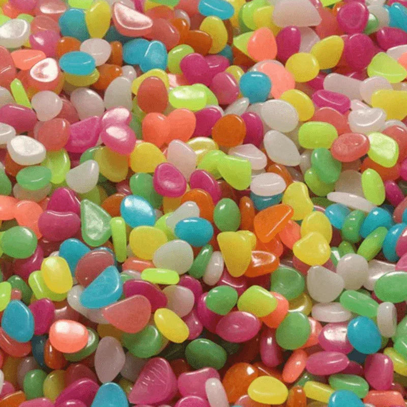 Glow in the dark fairy light pebbles for aquarium - Prozone