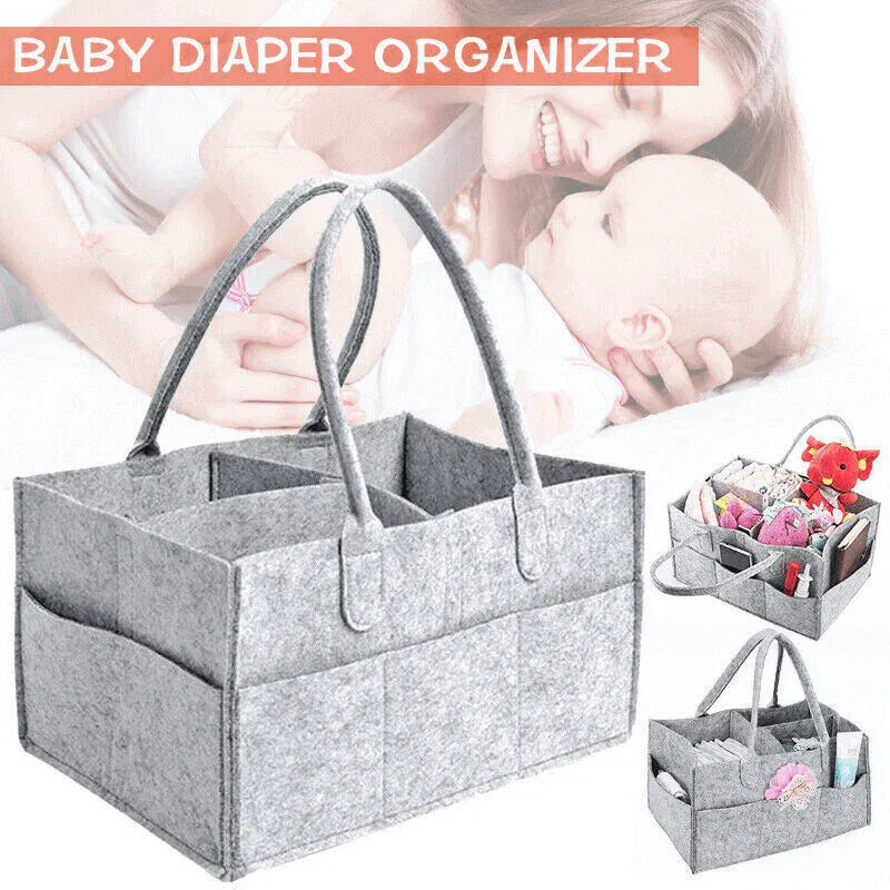Baby diaper caddy organizer nursery felt bag - Prozone