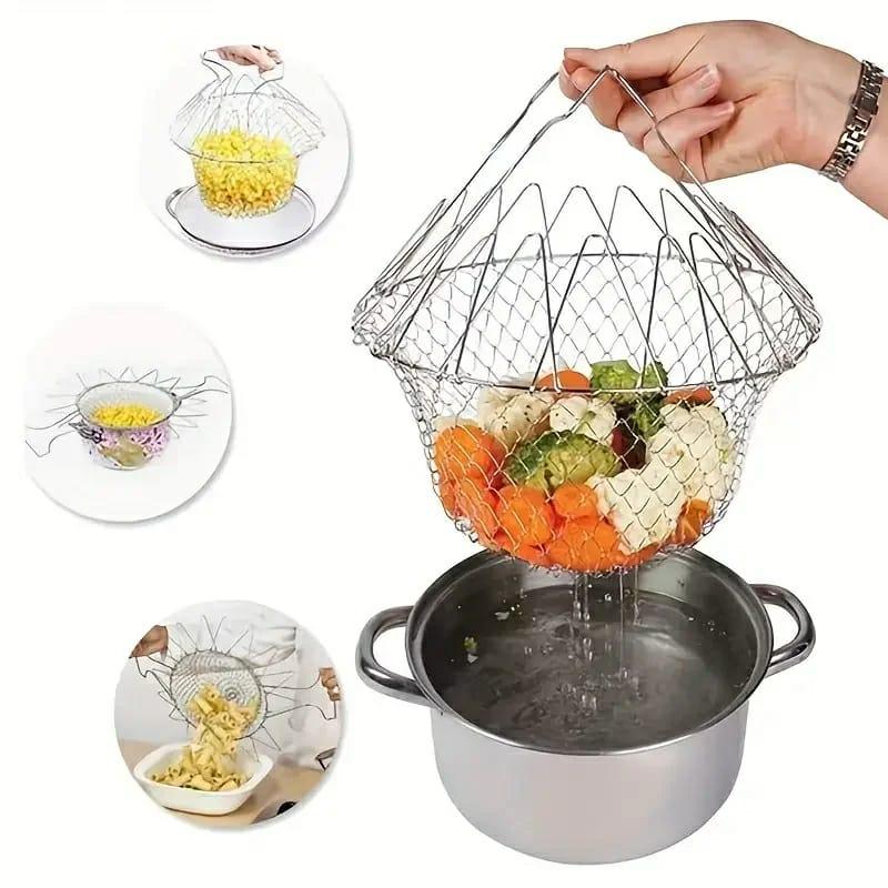 Stainless steel french fries drainer basket - Prozone