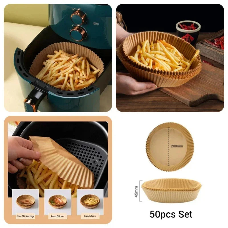 Air fryer disposable papers 50 pcs set - Prozone
