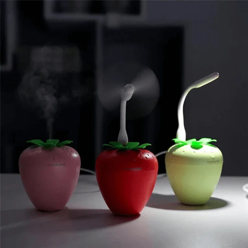 Mini strawberry usb humidifier with night light - Prozone