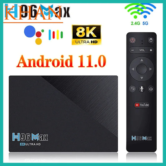 Smart box h96max 8gb+ 64gb quad core 4k ultra hd - Prozone