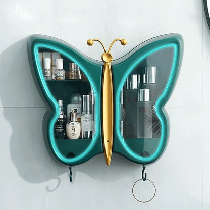 Butterfly wall mounted cosmetic organizer - Prozone
