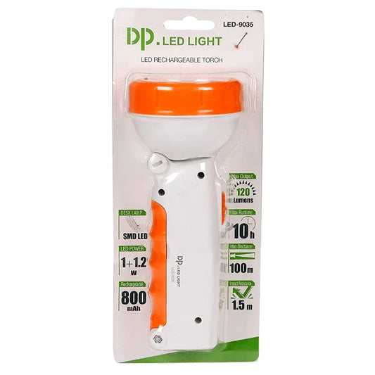 Rechargeable led torch light dp 9035 - Prozone