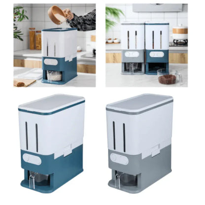 2 grid rice dispenser with measuring cup - Prozone