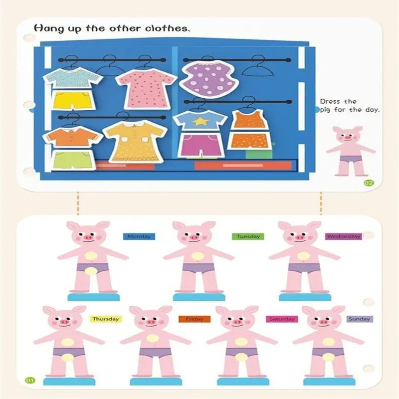 Kid quiet busy book montessori baby educational toy - Prozone