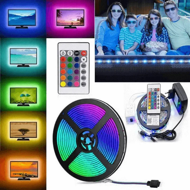 Flexible smd light strip with remote-15 feet - Prozone