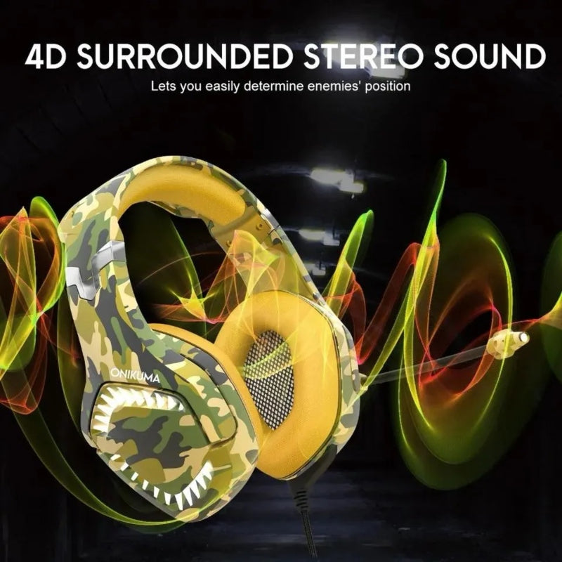 Onikuma gaming headset k1 b pro stereo sound noise cancelling - Prozone