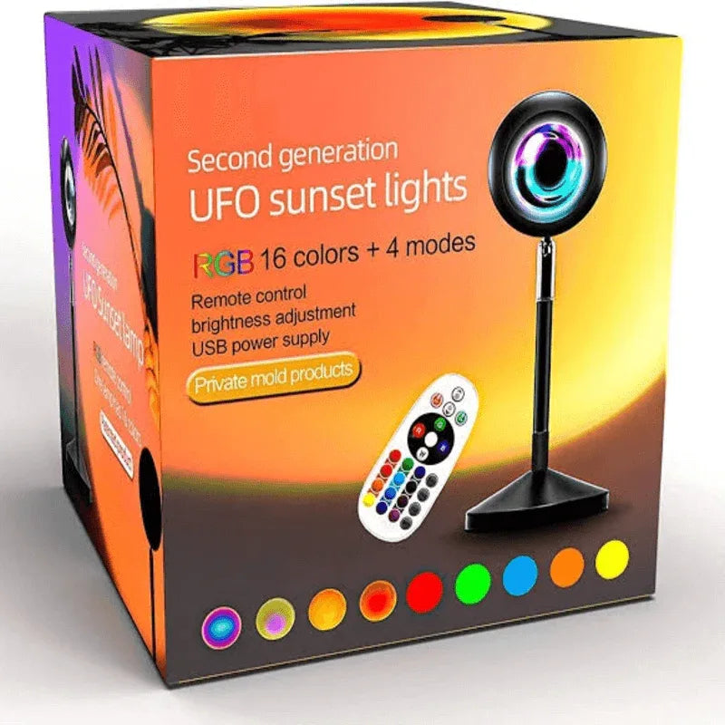 Rgb sunset lamp projection led night light - Prozone