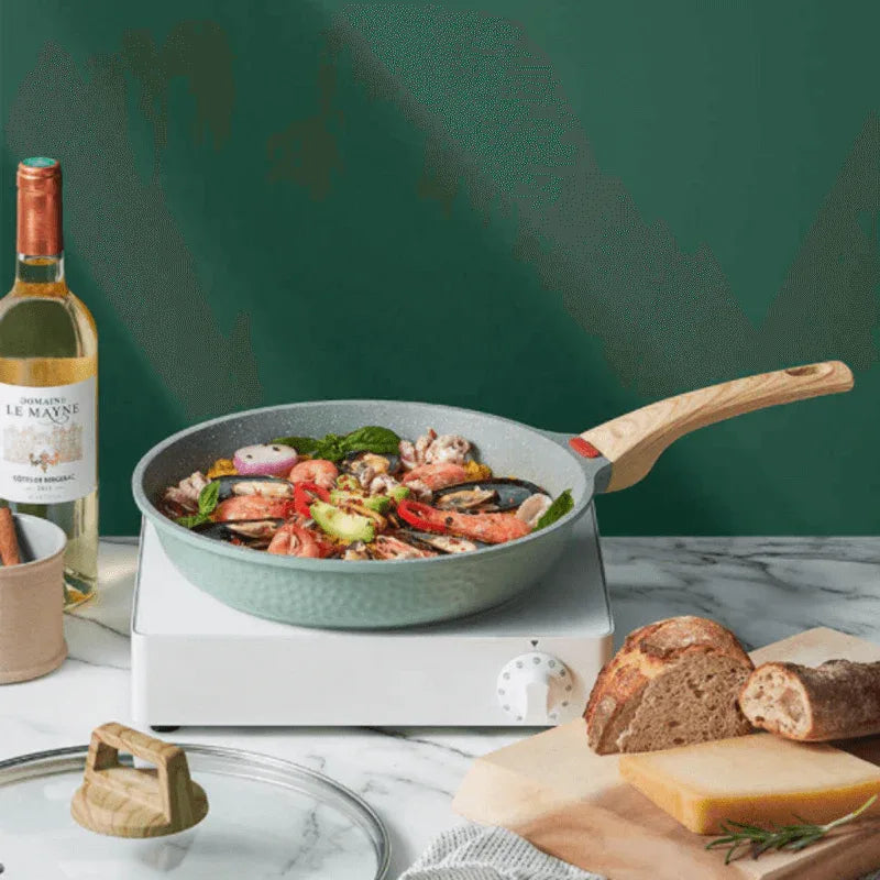 Nonstick frying pan with wooden handle - Prozone
