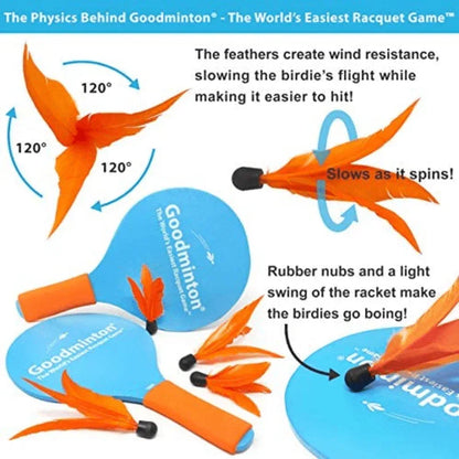 Goodminton racquet game with mesh bag - Prozone