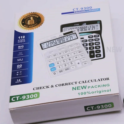 14 digit solar dual power calculator ct 9300 - Prozone