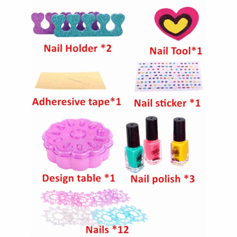 Nail art studio girls sparkling nail kit - Prozone