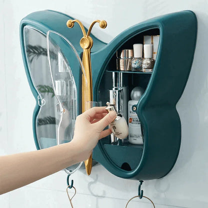 Butterfly wall mounted cosmetic organizer - Prozone