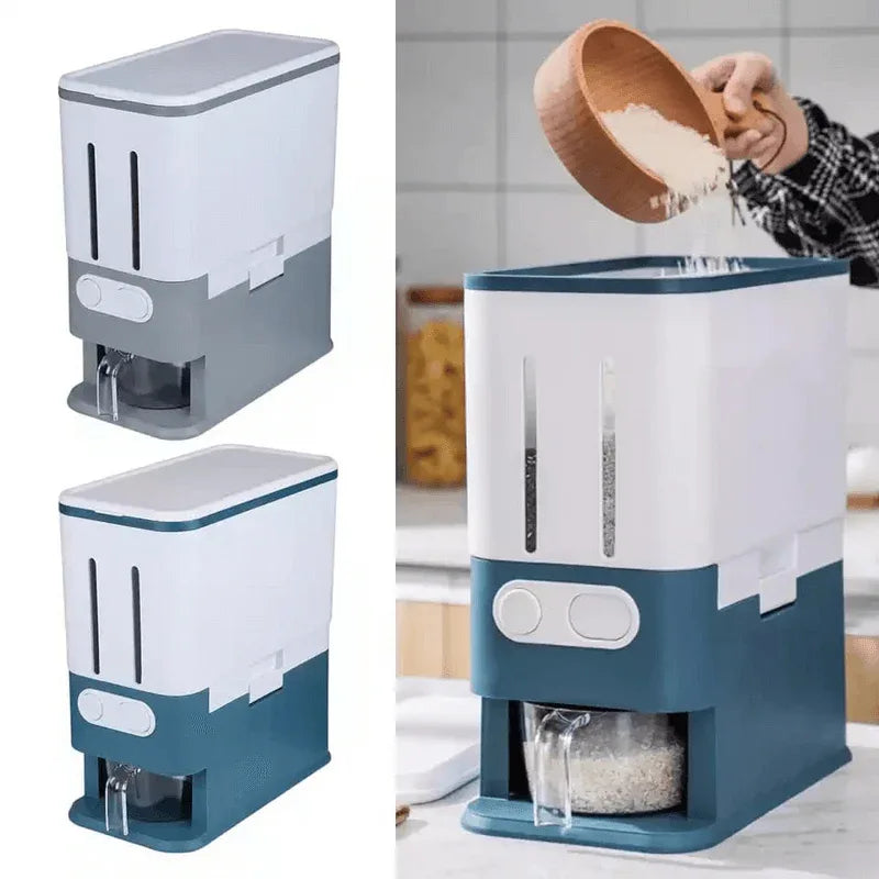 2 grid rice dispenser with measuring cup - Prozone