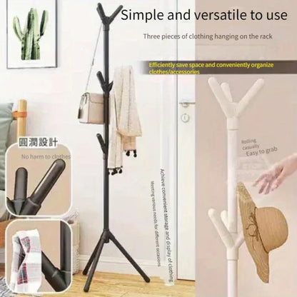 Stainless steel clothes and handbag rack-pink - Prozone