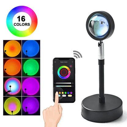 Rgb sunset lamp projection led night light - Prozone