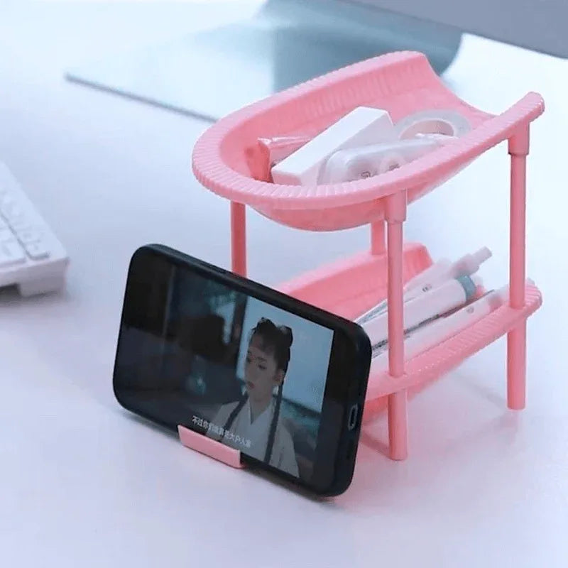 2 tier shelf desktop organizer - Prozone