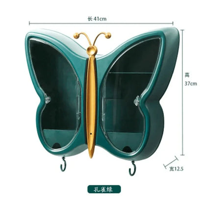 Butterfly wall mounted cosmetic organizer - Prozone
