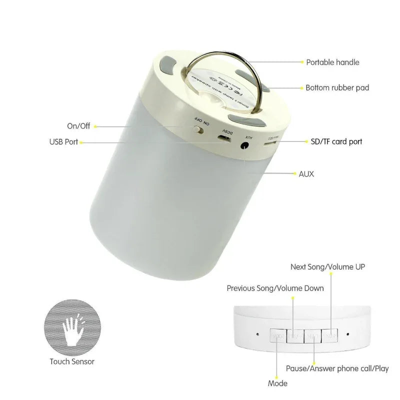 Touch lamp with wireless speaker cl 671 - Prozone