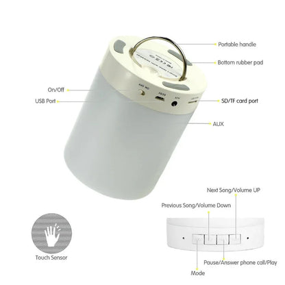 Touch lamp with wireless speaker cl 671 - Prozone