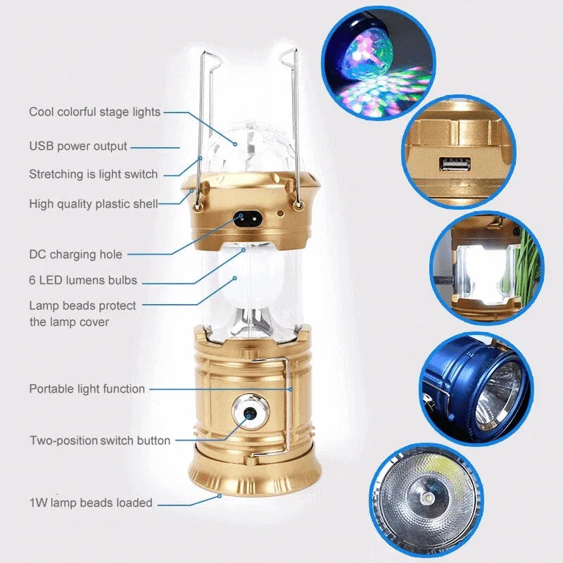 Magic cool camping light with usb output - Prozone