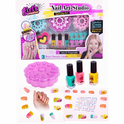 Nail art studio girls sparkling nail kit - Prozone