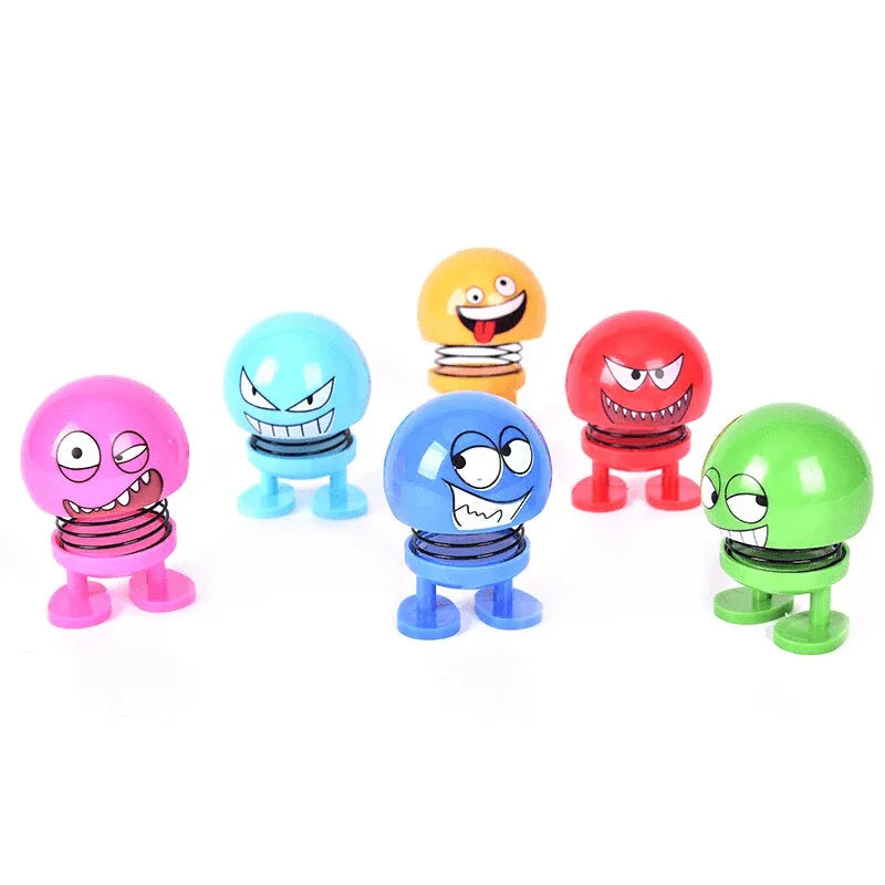 2 pcs funny shaking head bouncing car pendant doll - Prozone