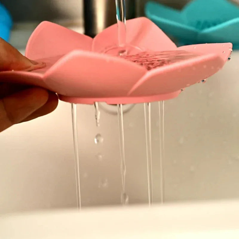 Silicone flower shape drain soap holder - Prozone