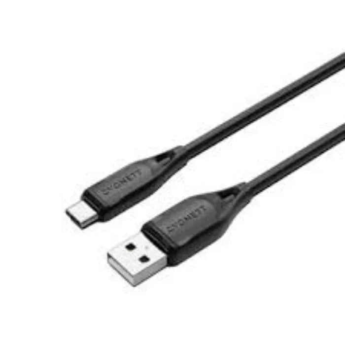 Black 2.4 a yesido ca30 type c lightning data cable - Prozone