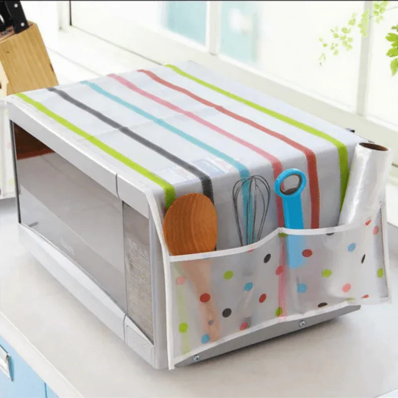 Microwave oven cover with pockets - Prozone