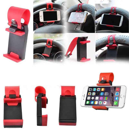 Car Steering Wheel Mobile Holder - Multicolor - Prozone