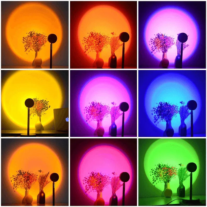 Rgb sunset lamp projection led night light - Prozone