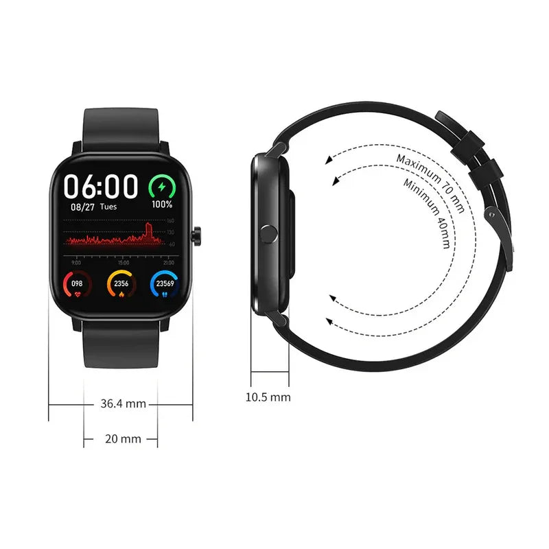 Dt35 bluetooth smart watch 1-54 inch - Prozone
