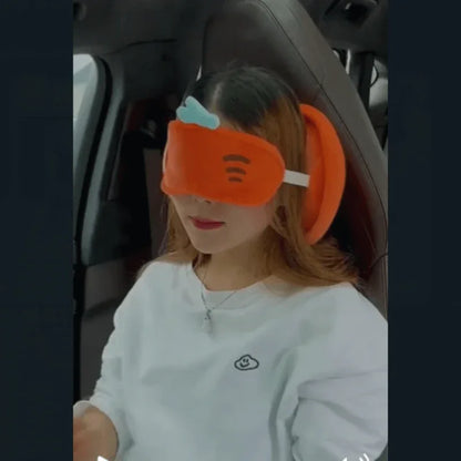 Neck support pillow and eye mask 2 in 1--for travellers - Prozone