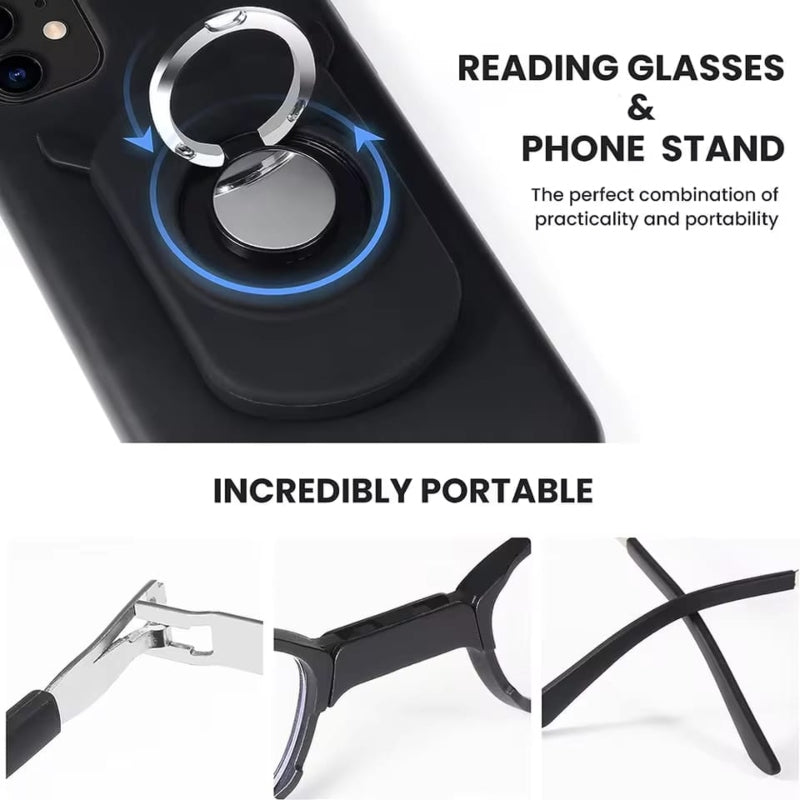 Foldable Glasses With Pouch and Mobile Ring Holder - Prozone