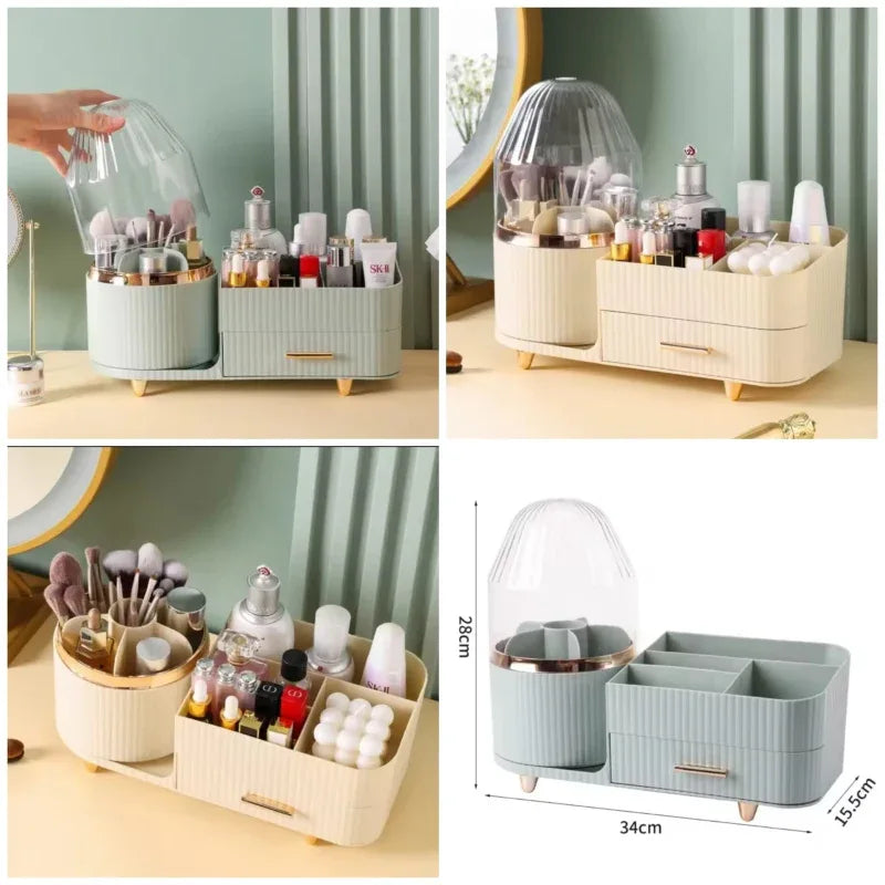 Rotating Brush with Cosmetic Organizer - Prozone