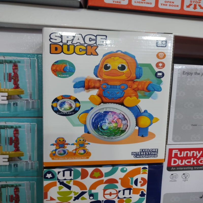 BATTERY OPERATED SPACE DUCK WITH LIGHT SOUNDS - Prozone