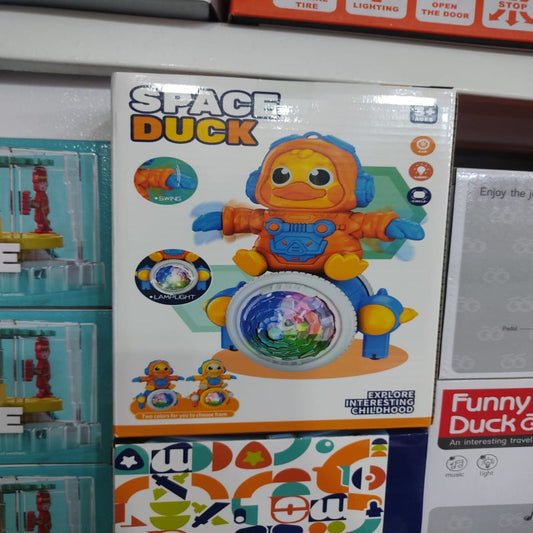BATTERY OPERATED SPACE DUCK WITH LIGHT SOUNDS - Prozone