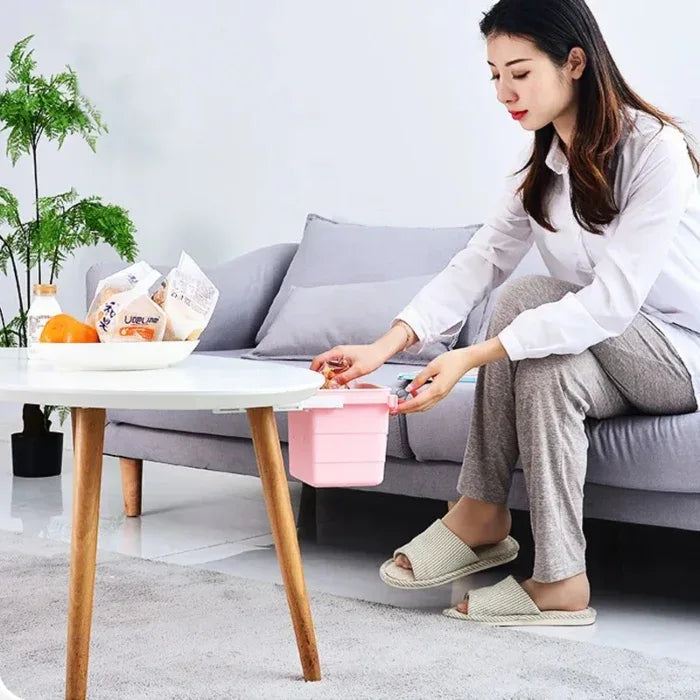 Retractable office desk home adhesive dustbin - Prozone