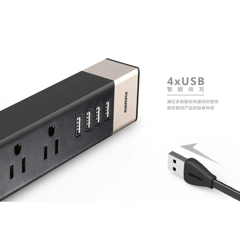 Remax ming series power socket 4 usb 3 sockets - Prozone
