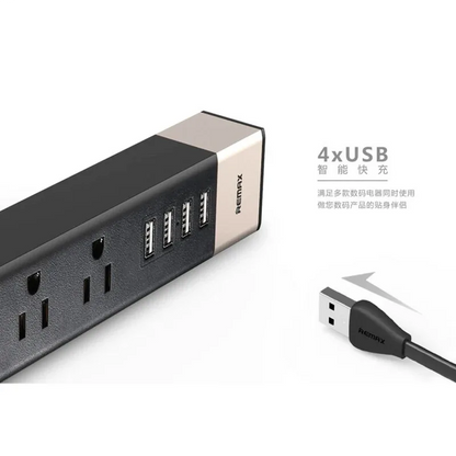 Remax ming series power socket 4 usb 3 sockets - Prozone