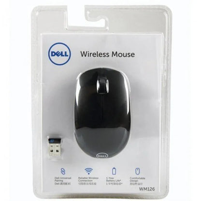 Dell wm126 optical wireless mouse - black - Prozone