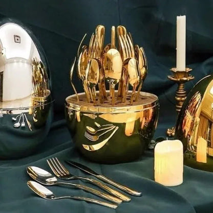 24 piece stainless steel flatware set - Prozone