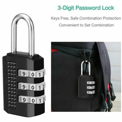 Resettable 3 digit combination padlock - Prozone