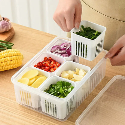 Food Storage Box With Lid and 6 Compartments - Prozone