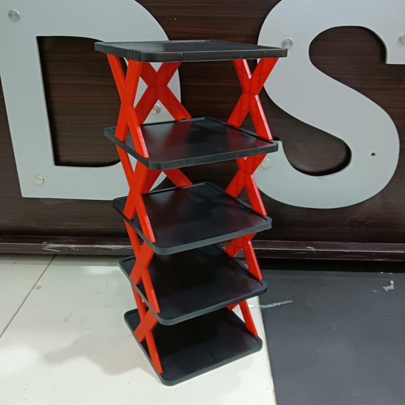 Foldable X Shape Shoe Rack