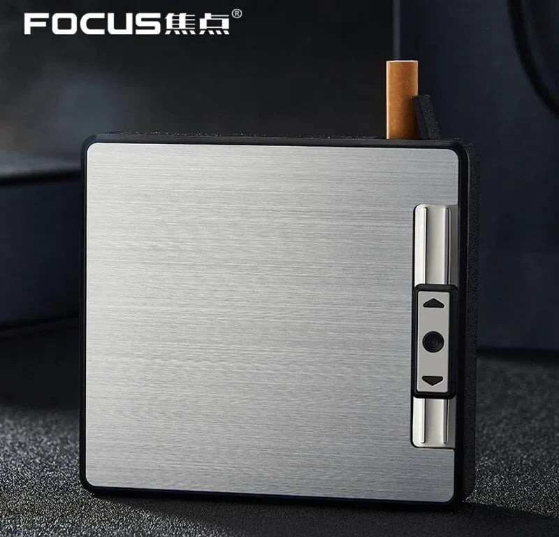Cigarette case & windproof electronic rechargeable lighter - Prozone
