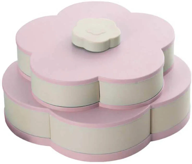 Stylish dry fruit,nimko,nuts storage box..flower shaped - Prozone